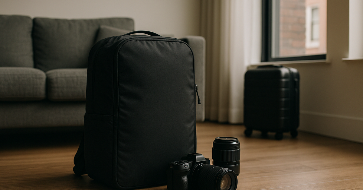 A San Diego freelance photographer battling camera bag downsizing while protecting his workflow.