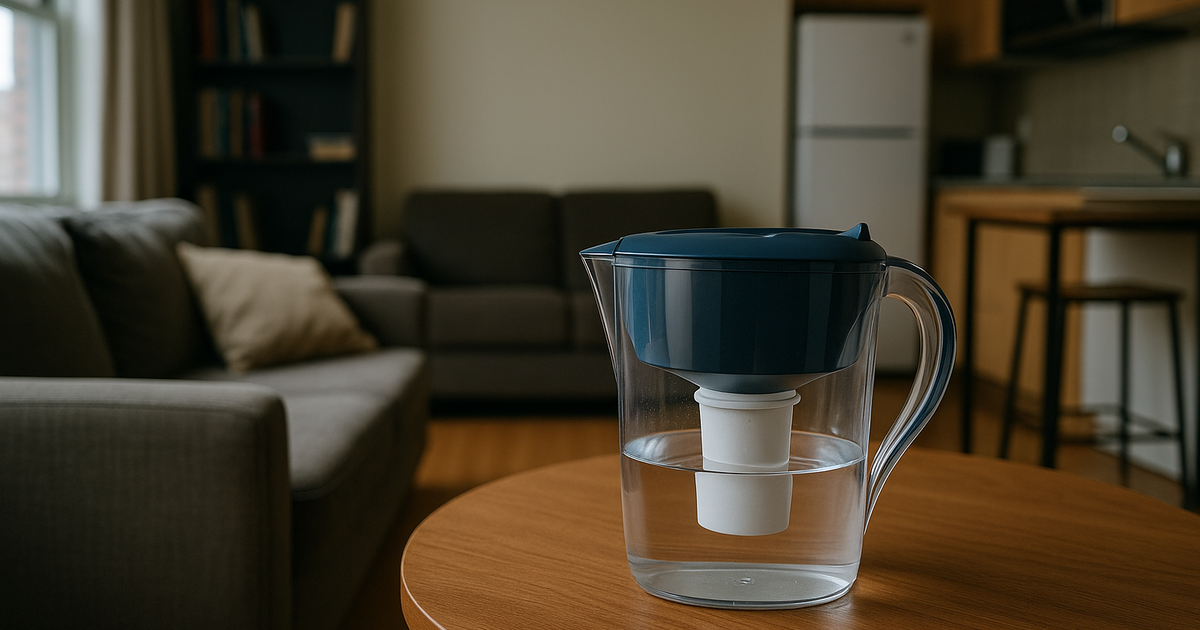 A crowded refrigerator shelf in a shared student apartment.